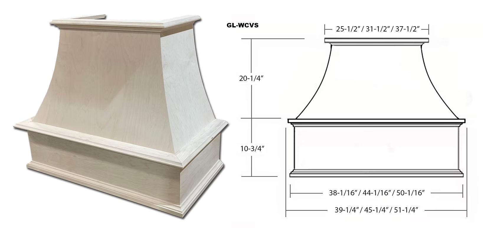 Vintage S-Style Chimney Hood - GL-WCVS30PG